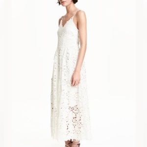 H&M white lacy dress. Great condition. Size 6